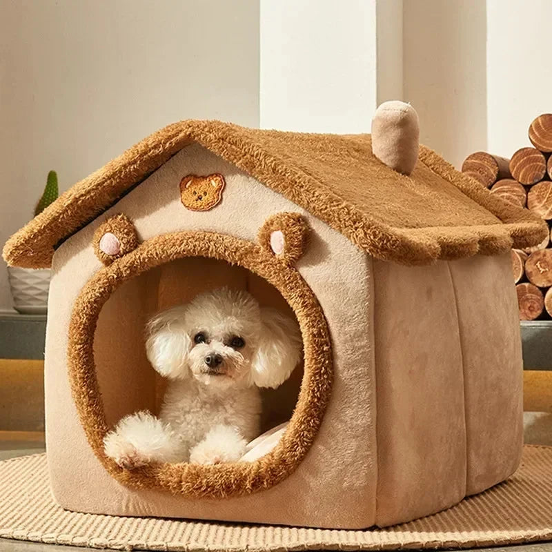 Plush Cozy Dog House